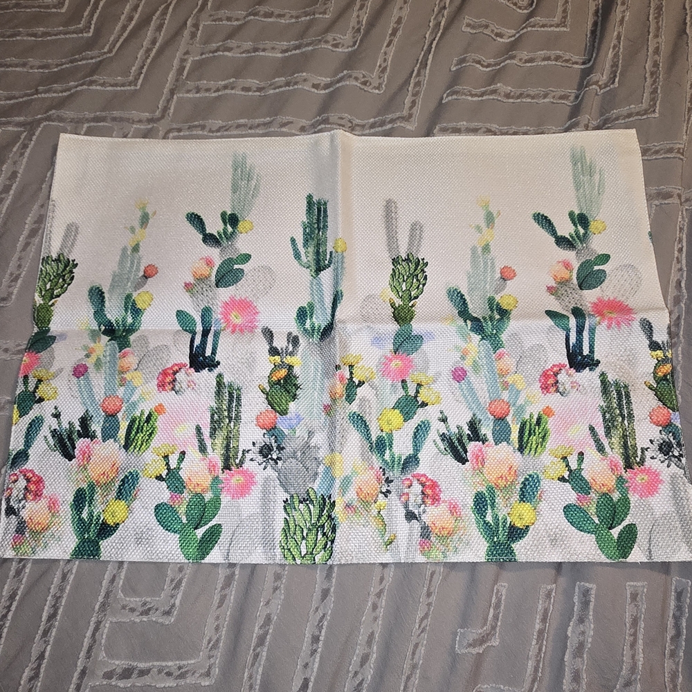 Vibrant Cactus Floral Cirlife Placemats